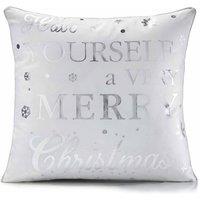 Essential Living Have Yourself 18inch Christmas Cushion, Multi