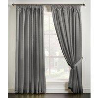 Madison Dobby Fabric Lined Tape Top Pencil Pleat Curtains Pair