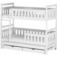 Arte-n Kors Bunk Bed With Trundle And Storage, White