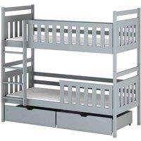 Arte-n Monika Wooden Bunk Bed With Storage, Grey
