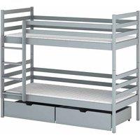 Arte-n Nemo Wooden Bunk Bed With Storage, Grey