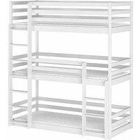 Arte-n Ted Wooden Triple Bunk Bed, White