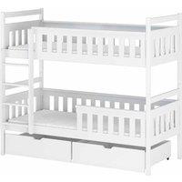 Arte-n Tezo Wooden Bunk Bed With Storage, White