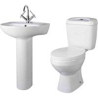Nuie Melbourne 4 Piece Bathroom Setwhite, White
