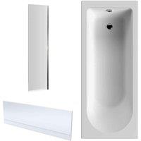 Nuie 1700X750 Eternalite Bath Panel & Screen, White