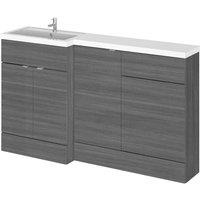 Hudson Reed Fusion 1500Mm Combination - Fd Option 1 - Lh - Grey Woodgrain, Grey