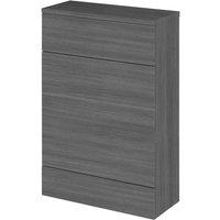 Hudson Reed Fusion 600 Wc Unit 255Mm Deep - Grey Woodgrain, Grey