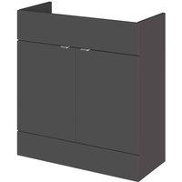 Hudson Reed 800Mm Vanity Unit - Gloss Grey, Grey