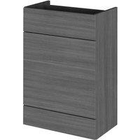 Hudson Reed 600Mm Wc Unit - Grey Woodgrain, Grey