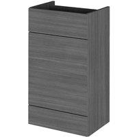 Hudson Reed 500Mm Wc Unit - Grey Woodgrain, Grey