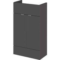 Hudson Reed 500Mm Vanity Unit - Compact - Gloss Grey, Grey