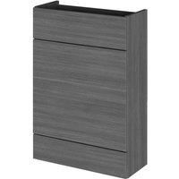 Hudson Reed 600Mm Wc Unit - Compact - Grey Woodgrain, Grey