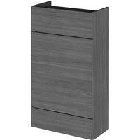 Hudson Reed 500Mm Wc Unit - Compact - Grey Woodgrain, Grey