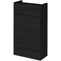 Hudson Reed 500Mm Wc Unit - Compact - Black Woodgrain, Black