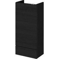 Hudson Reed 400Mm Base Unit - Compact - Black Woodgrain, Black