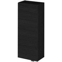 Hudson Reed Fusion 300Mm Wall Unit - Black Woodgrain, Black
