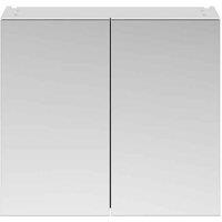 Hudson Reed Fusion 800Mm Mirror Unit 50 50 - Gloss Grey Mist