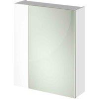 Hudson Reed Fusion 600Mm Mirror Unit 75 25 - Gloss White