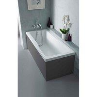 Hudson Reed Fusion 700Mm Bath End Panel & Plinth - Gloss Grey