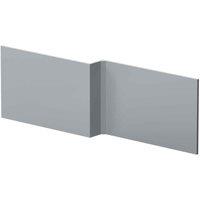 Hudson Reed Urban 1700Mm Square Showerbath Front Panel - Satin Grey