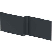 Hudson Reed 1700Mm Square Showerbath Front Panel - Satin Anthracite