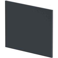 Hudson Reed Square Showerbath 700Mm End Panel - Satin Anthracite
