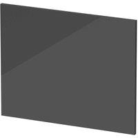 Hudson Reed Fusion 700Mm Shower Bath End Panel - Gloss Grey