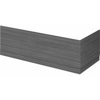 Hudson Reed Fusion 800Mm Bath End Panel - Grey Woodgrain