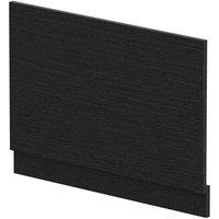 Hudson Reed Fusion 800Mm Bath End Panel - Black Woodgrain