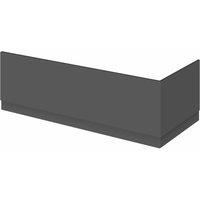 Hudson Reed Fusion 800Mm Bath End Panel - Gloss Grey