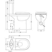 Nuie Ivo Comfort Height Pan & Cistern - White, White