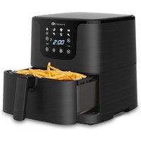 Puremate 5.5L Digital Air Fryer With Timer And Low Fat Oil Free - Black, Black