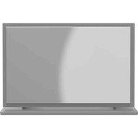 Welcome Furniture Ready Assembled Beverley Large Mirror In Dusk Grey, Grey