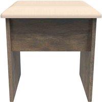 Welcome Furniture Ready Assembled Contrast Stool In Vintage Oak, Brown