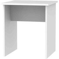 Welcome Furniture Ready Assembled Contrast Lamp Table In White Gloss, White