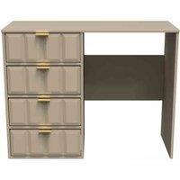 Welcome Furniture Ready Assembled Cube 4 Drawer Vanity In Mushroom, Brown