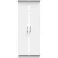 Welcome Furniture Ready Assembled Devon 2 Door Wardrobe In White Matt, White