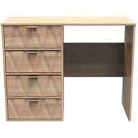 Welcome Furniture Ready Assembled Diamond 4 Drawer Vanity In Bardolino Oak, Brown