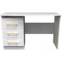 Welcome Furniture Ready Assembled Faye Vanity In White Ash, White