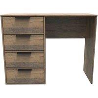 Welcome Furniture Ready Assembled Hong Kong C 4 Drawer Vanity In Vintage Oak, Brown