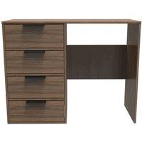 Welcome Furniture Ready Assembled Hong Kong C 4 Drawer Vanity In Carini Walnut, Brown