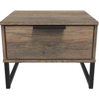Welcome Furniture Ready Assembled Hong Kong G 1 Drawer Bedside In Vintage Oak, Brown
