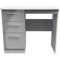 Welcome Furniture Ready Assembled Knightsbridge Vanity In Grey Gloss, Grey