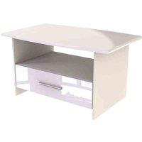 Welcome Furniture Ready Assembled Knightsbridge Bottom Drawer Coffee Table In White Gloss, White