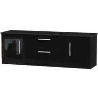 Welcome Furniture Ready Assembled Knightsbridge Superwide TV Unit Black, Black