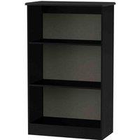 Welcome Furniture Ready Assembled Knightsbridge Bookcase In Black Gloss, Black