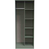 Welcome Furniture Ready Assembled Linear Open Wardrobe In Reed Green, Green