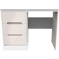 Welcome Furniture Ready Assembled Monaco Vanity In Kashmir Gloss & White, Brown
