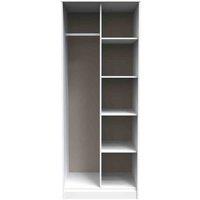 Welcome Furniture Ready Assembled Pixel Open Wardrobe In White Matt, White
