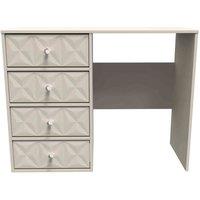 Welcome Furniture Ready Assembled Pixel 4 Drawer Vanity In Kashmir Matt, Brown